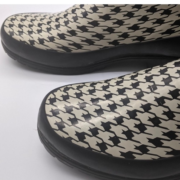 Sperry topsider houndstooth rain boots size 8, worn only once, great condition - Picture 4 of 14